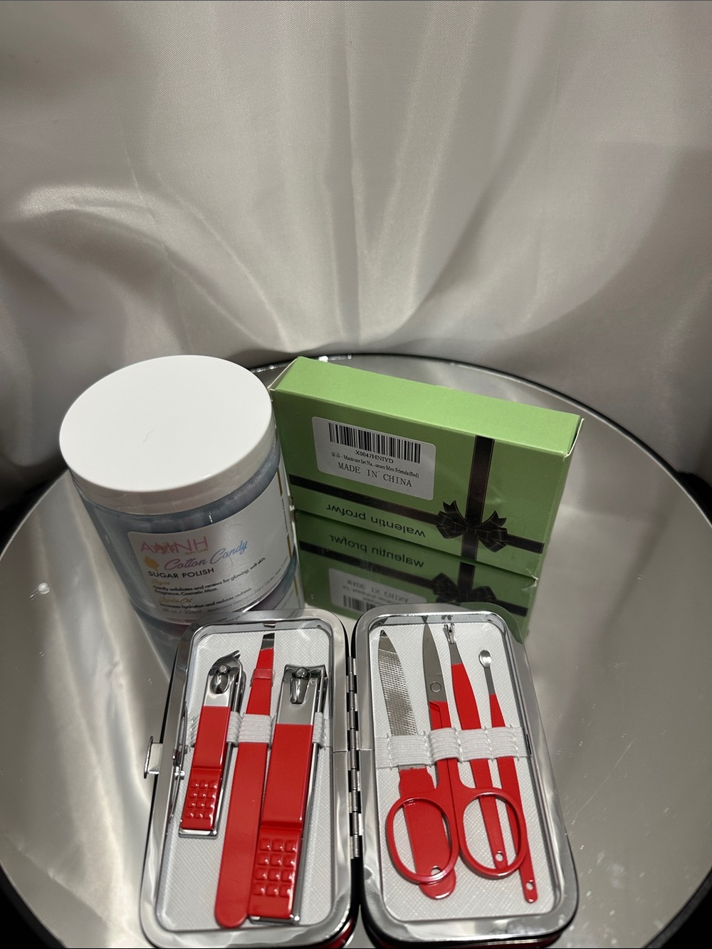 ANHNH & bundle Red Manicure Pedicure set